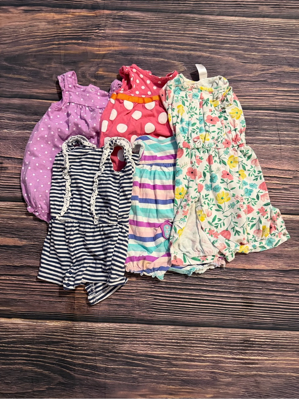 6mo Carter’s Girls' Mixed Summer Rompers
